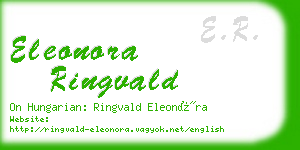 eleonora ringvald business card
